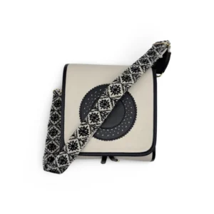 mini bandolera antonia de piel – crudo + crudo