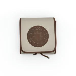 mini bandolera antonia de piel – crudo + ocres