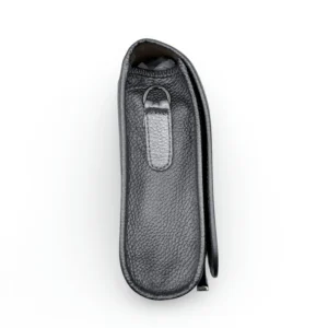 mini bandolera antonia de piel – plomo + gris y plata