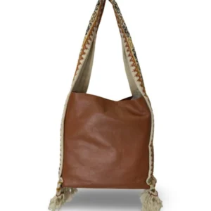 Bolsa Tote Patrona de Piel – CAMEL + OCRES