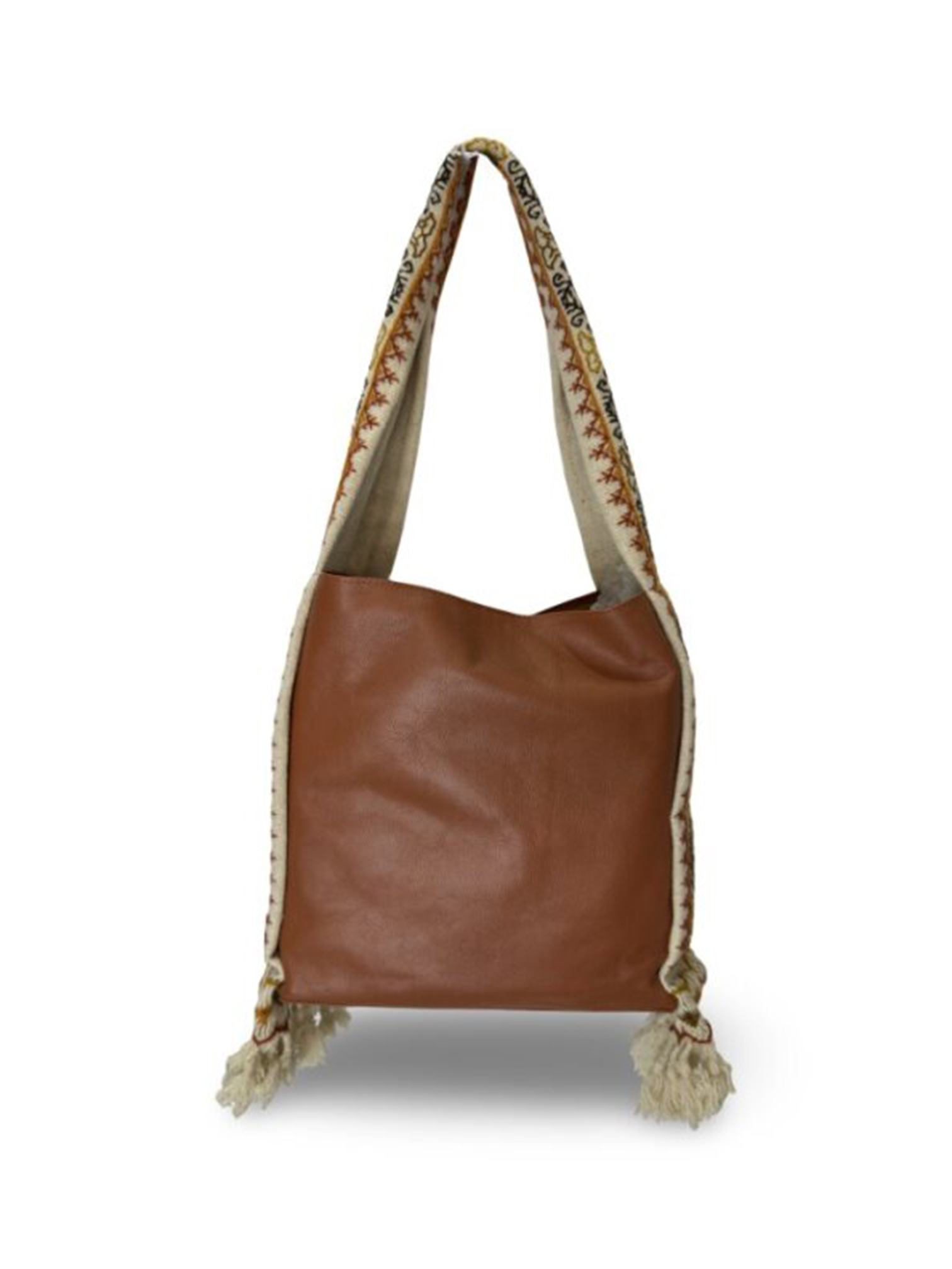 Bolsa Tote Patrona de Piel – CAMEL + OCRES