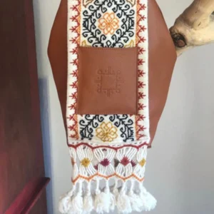 Bolsa Tote Patrona de Piel – CAMEL + OCRES