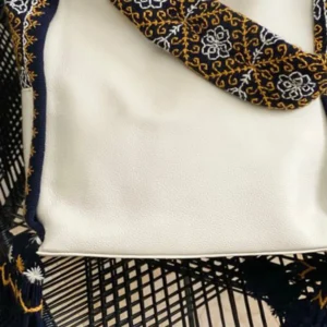 Bolsa Tote Patrona de Piel – CRUDO + MOSTAZA Y CRUDO