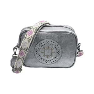 bolso bandolera ramona de piel – naranja + crudo