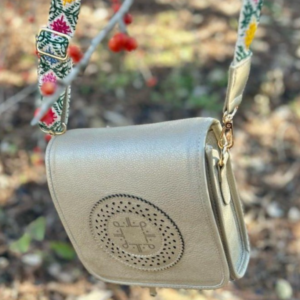 Mini Bandolera Antonia de Piel – DORADA + COLORES