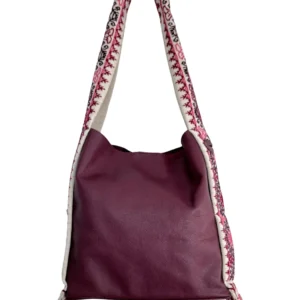 Bolsa Tote Patrona de Piel – VINO + ROSA Y VINO