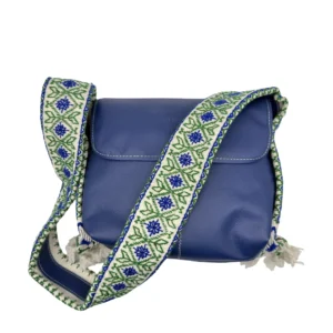 Bolso Crossbody Simona de Piel – AZUL REY + CRUDO