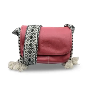 Bolso Crossbody Simona de Piel – ROJA + CRUDO