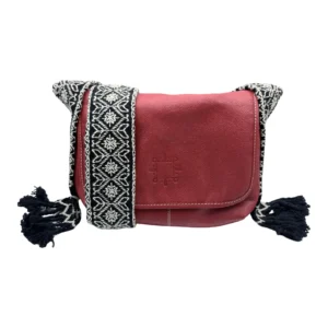 Bolso Crossbody Simona de Piel – ROJA + AZUL MARINO
