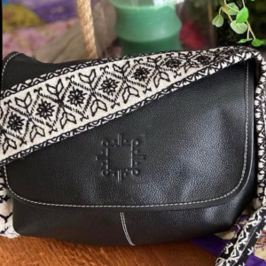 Bolso Crossbody Simona de Piel – NEGRA + CRUDO