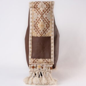 Bolsa Tote Patrona de Piel – TABACO + DORADA Y CAFE