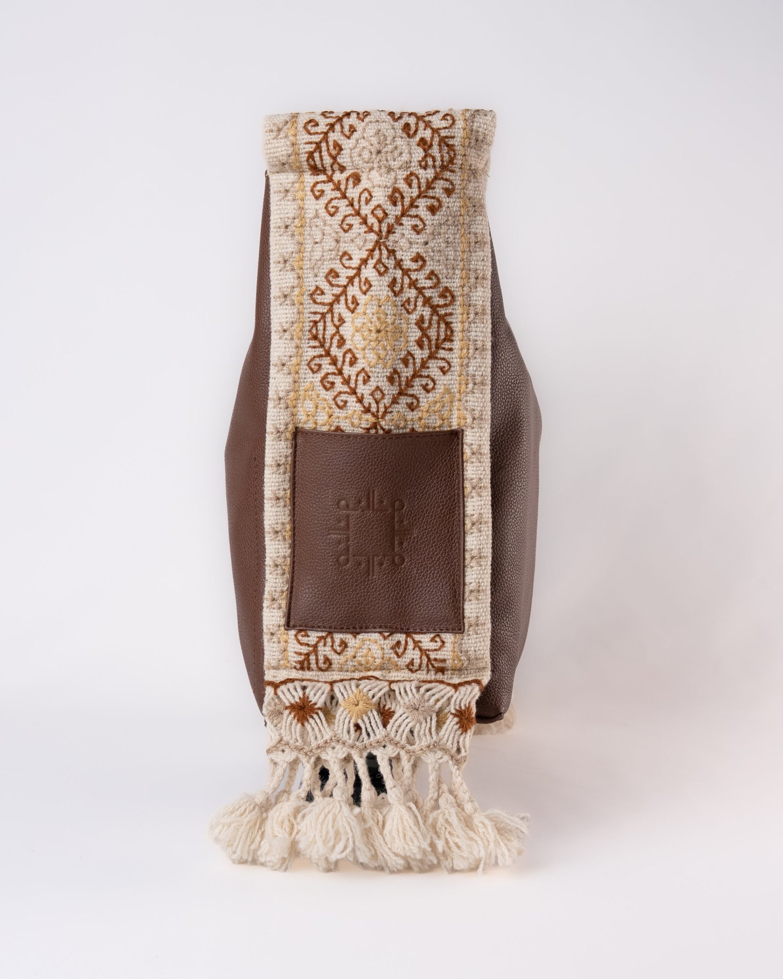 Bolsa Tote Patrona de Piel – TABACO + DORADA Y CAFE